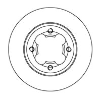 NF PARTS stabdžių diskas 204410NF